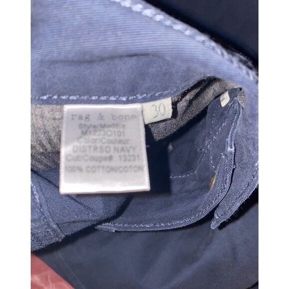 rag & bone Men's Straight Jeans - Dark Blue - Picture 4 of 5